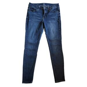 ANA Womens Mid Rise Skinny Jeans Size 8 Stretch Pockets